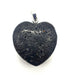 Pendentif Coeur Pierre de Lave 2.5cm