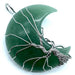 Pendentif Lune Arbre de Vie - Aventurine Verte 3.5cm