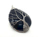 Pendentif Arbre de Vie - Obsidienne Noire 3cm
