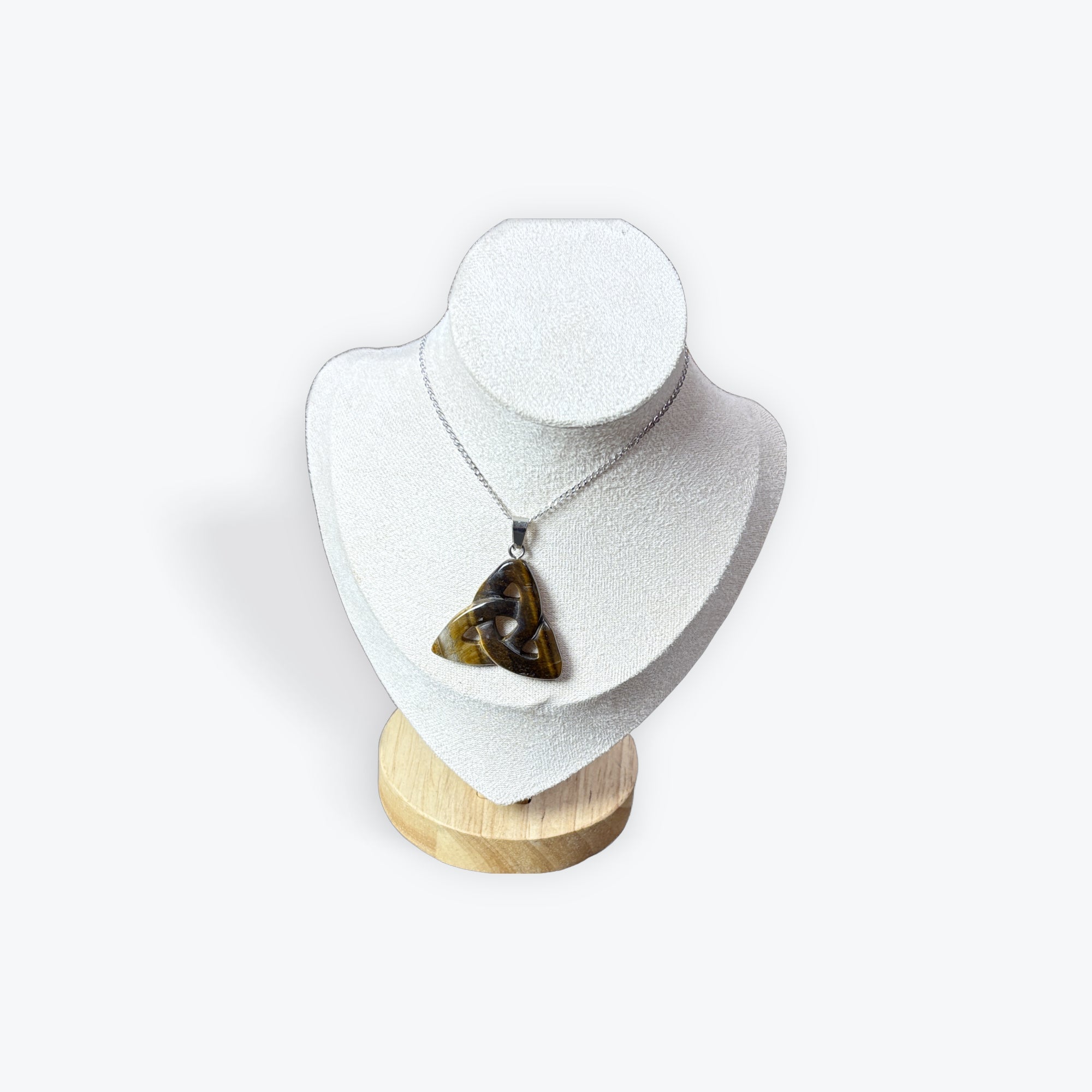 Pendentif Oeil de tigre Triquetra