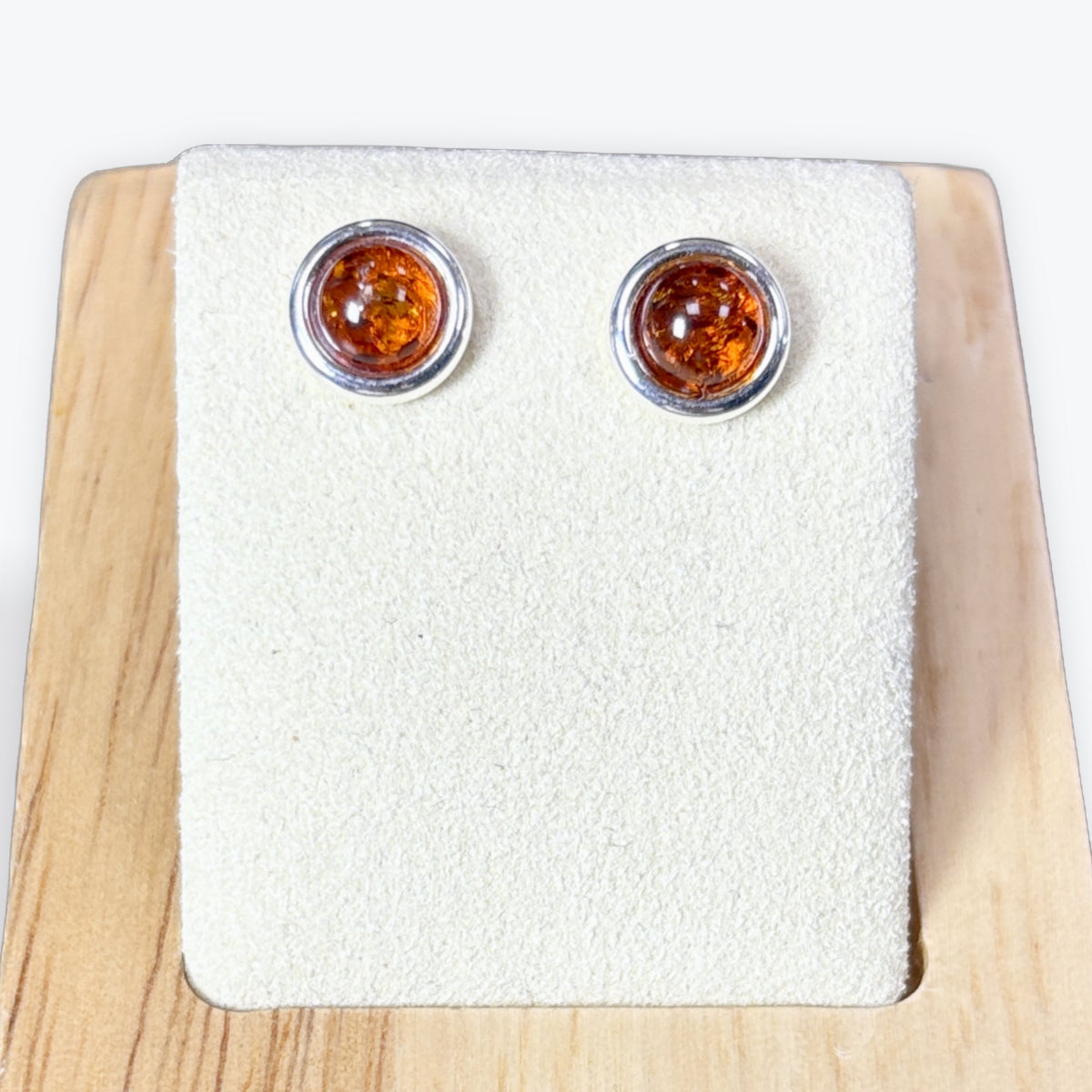 Puces de perle en Ambre et Argent 925 – photo 3