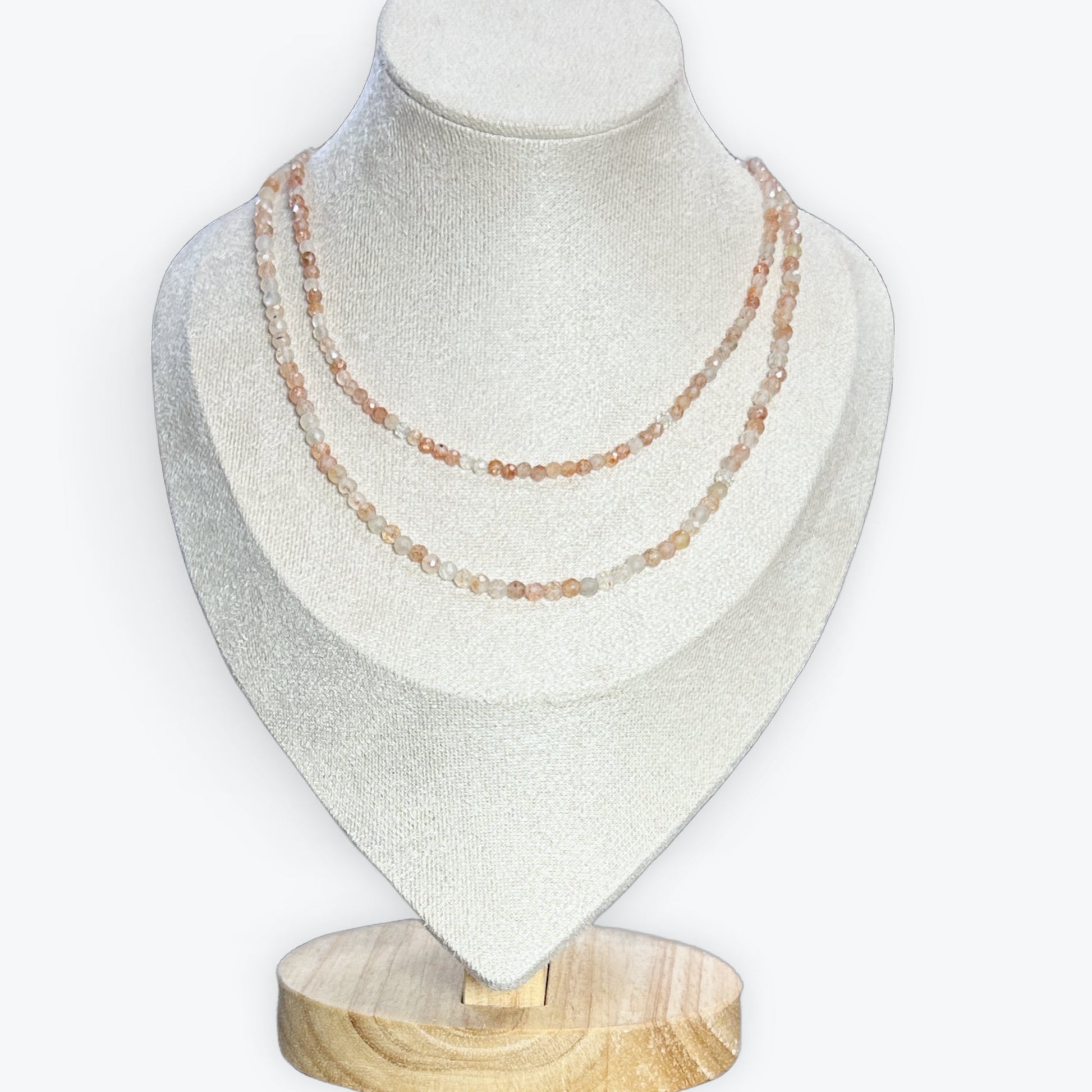 Collier pierre de soleil facetté