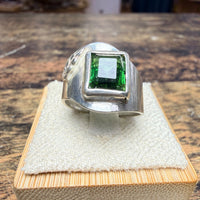 Bague Tourmaline verdélite design moderne