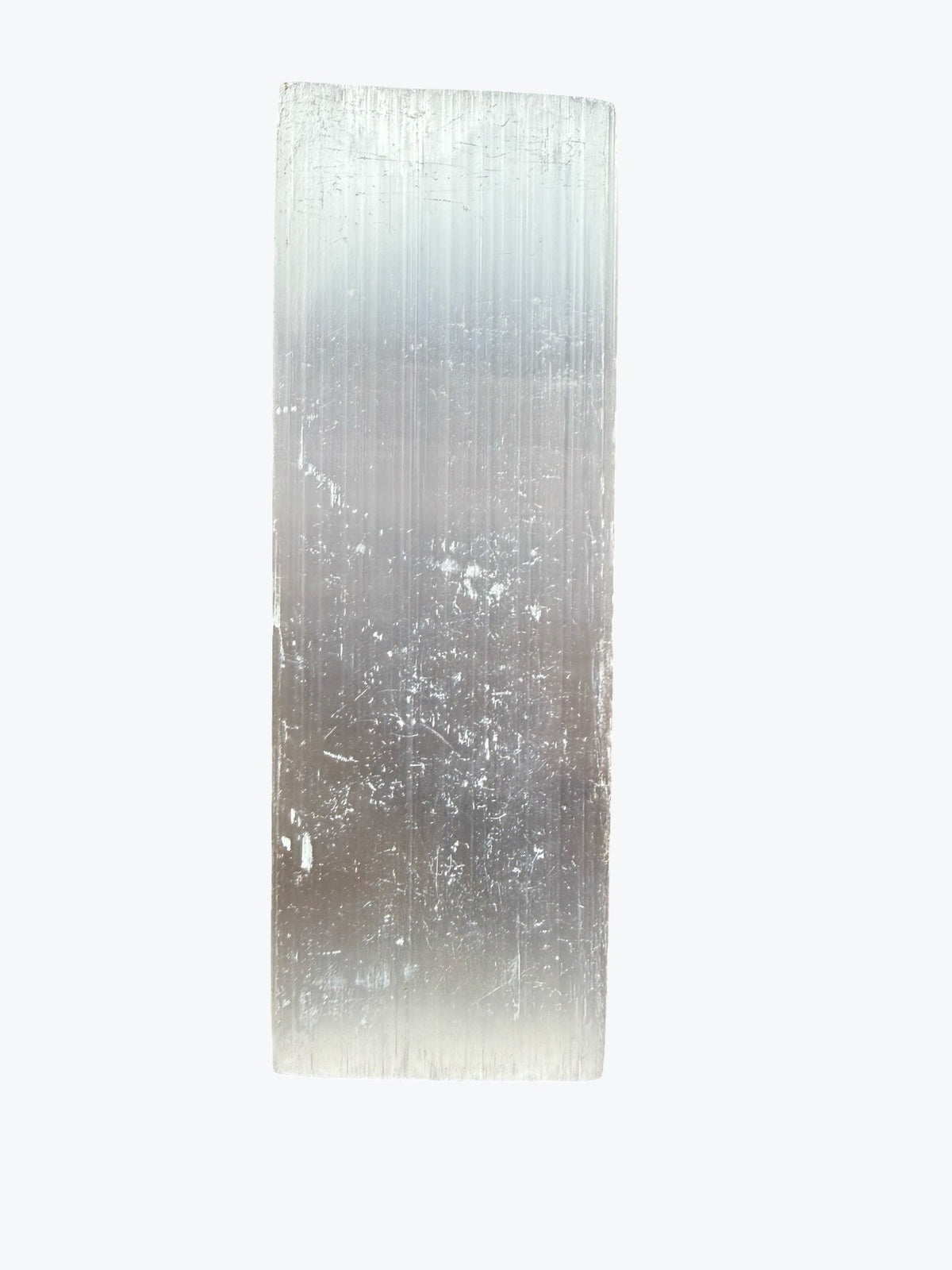 Petite plaque brute en sélénite, 10x3cm, environ 50 g