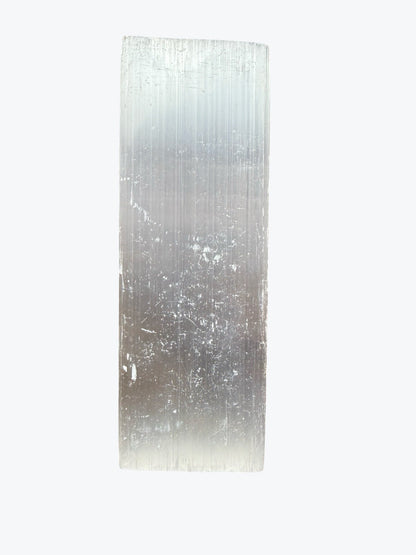 Petite plaque brute en sélénite, 10x3cm, environ 50 g