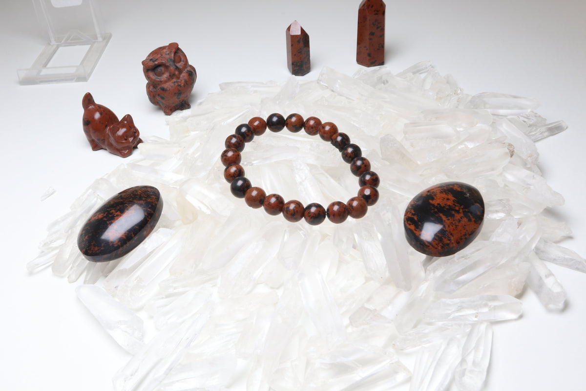 Bracelet Obsidienne Acajou