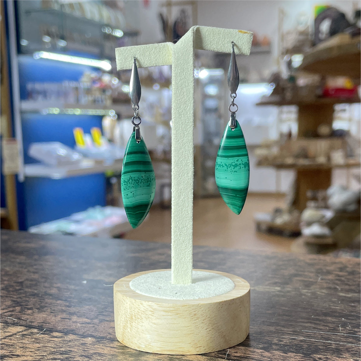 Boucle d'oreilles Malachite – photo 3