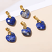 Pendentif Cœur Facetté en Lapis lazuli 12x5mm