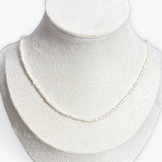 Collier perles de culture avec fermoir en argent