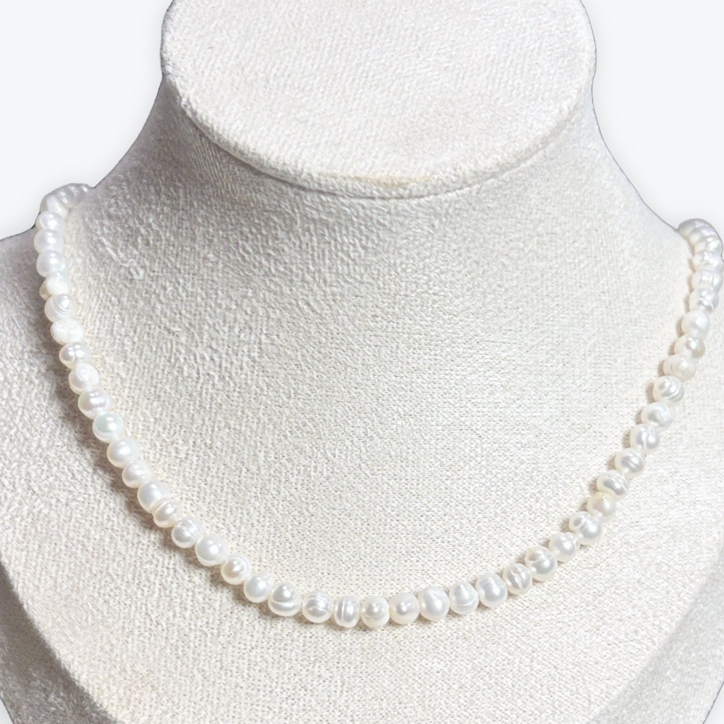 Collier perles de culture avec fermoir en argent