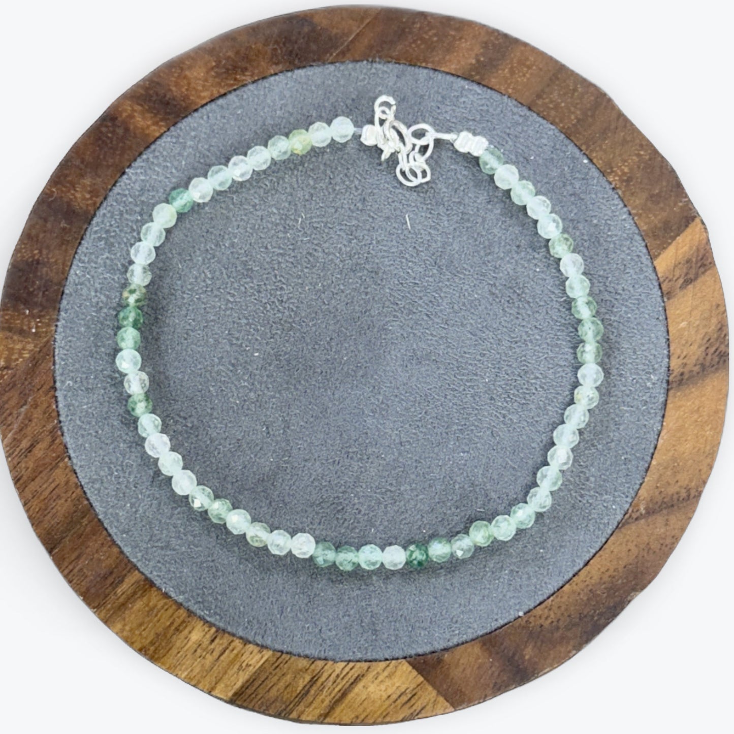 Bracelet Quartz Fraise Vert Facetté - 2
