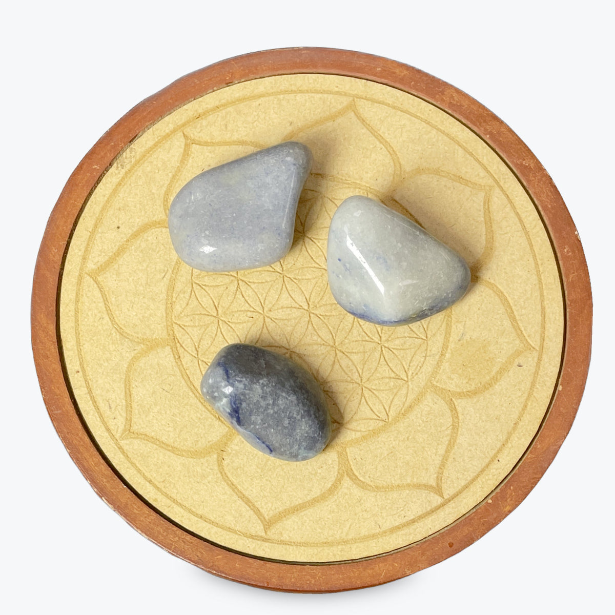 Pierre Roulée Aventurine Bleu