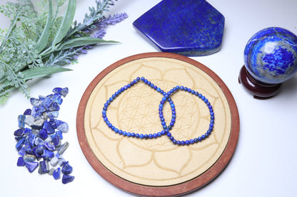 Bracelet Lapis Lazuli 4 mm