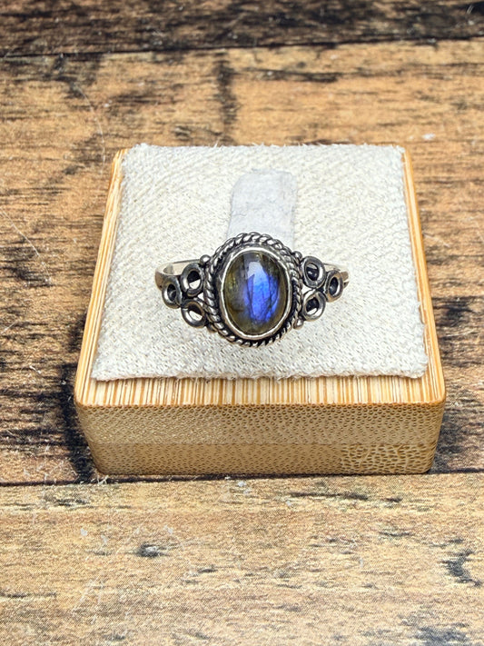 Bague Labradorite ovale