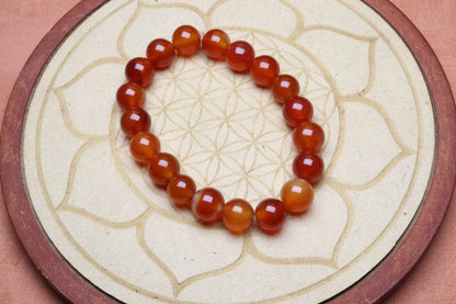 Bracelet Cornaline 10 mm