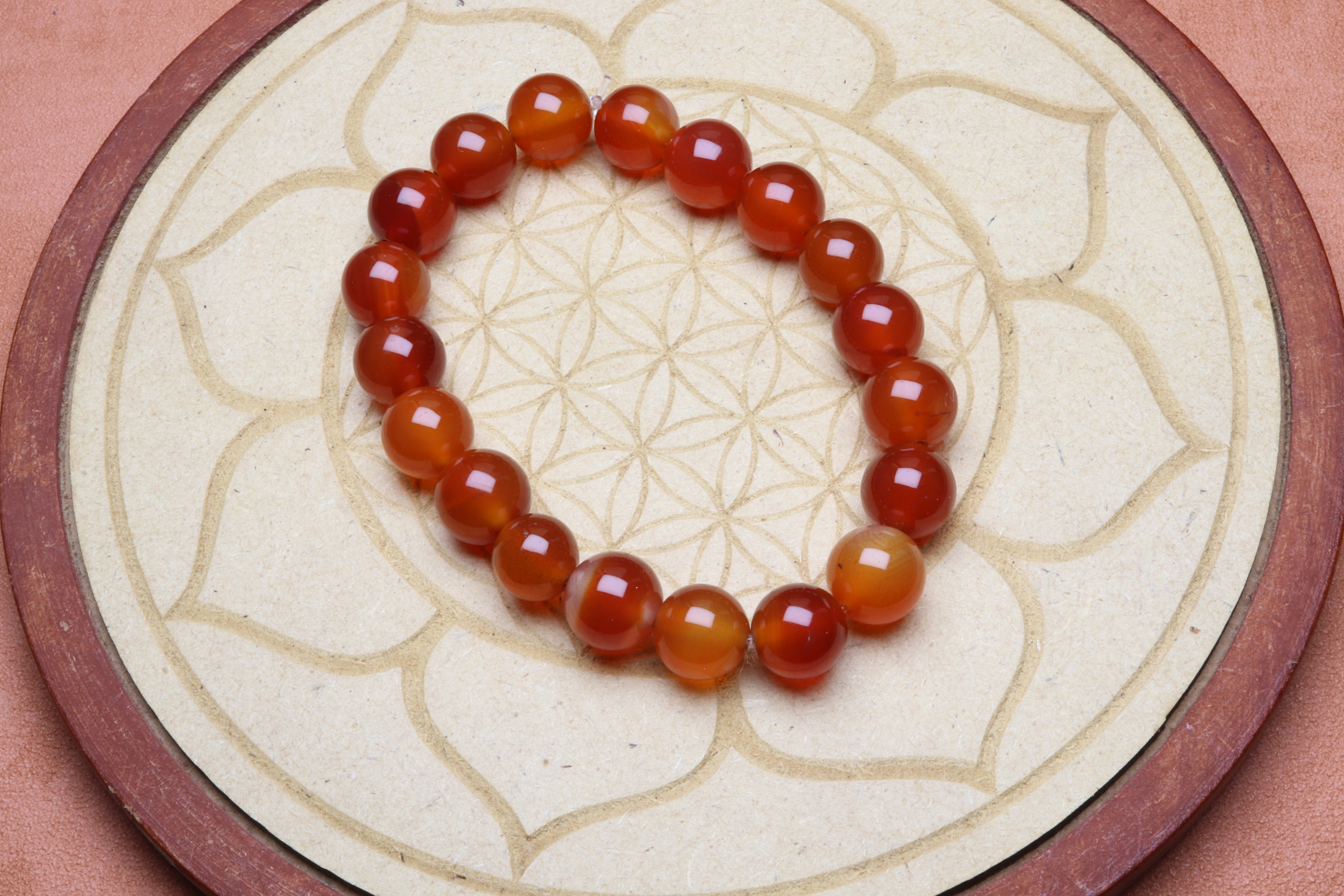 Bracelet Cornaline 10 mm