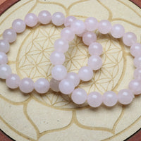 Bracelet Quartz Rose porté