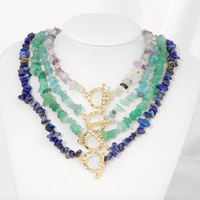 Collier Bohème Chips Pierres Naturelles — 45 cm - 4