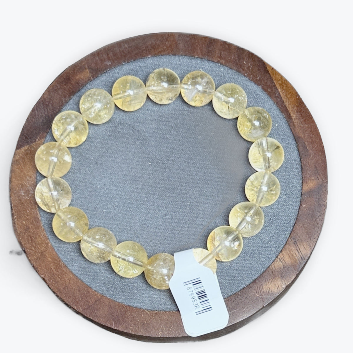 Bracelet Citrine non chauffée | 10 mm qualité extra