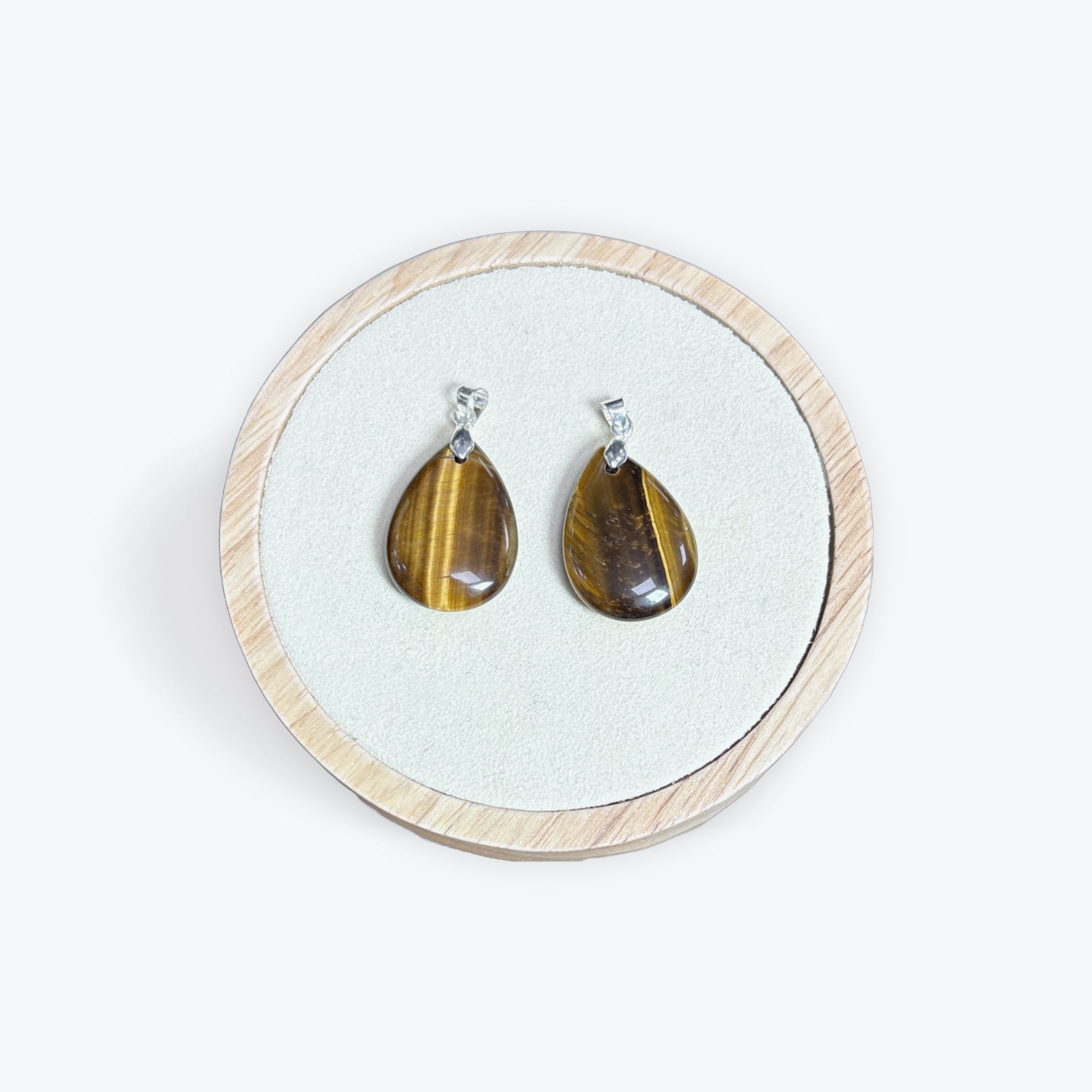 Pendentif oeil de tigre goutte - 3