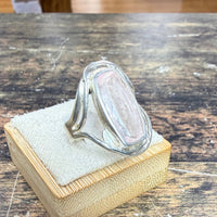 Bague Morganite style moderne vue alternative