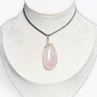 Pendentif Quartz Rose Libre