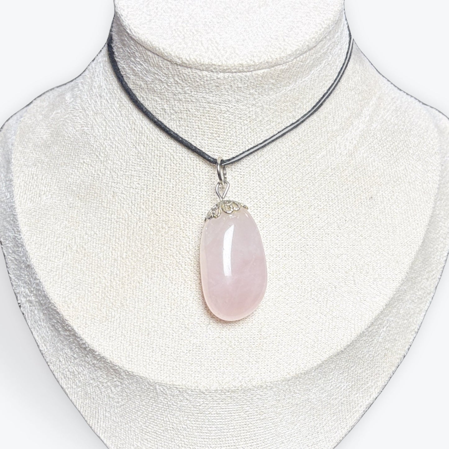 Pendentif Quartz Rose Libre