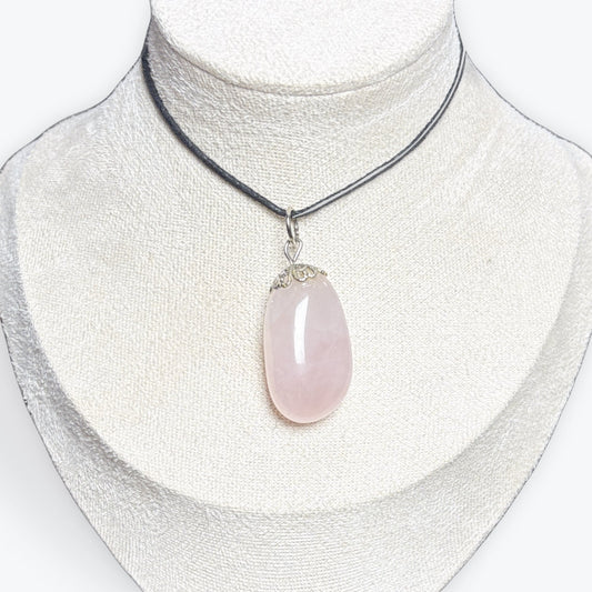 Pendentif Quartz Rose Libre