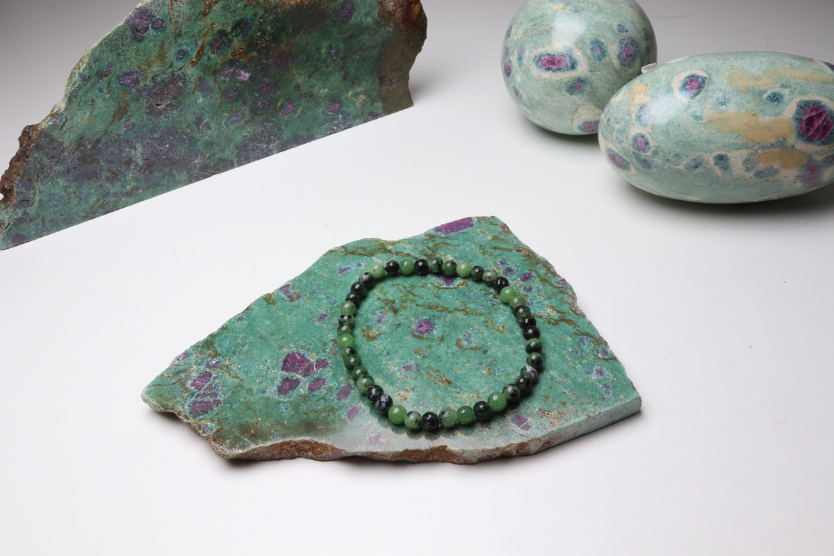 Bracelet Rubis sur Zoïsite