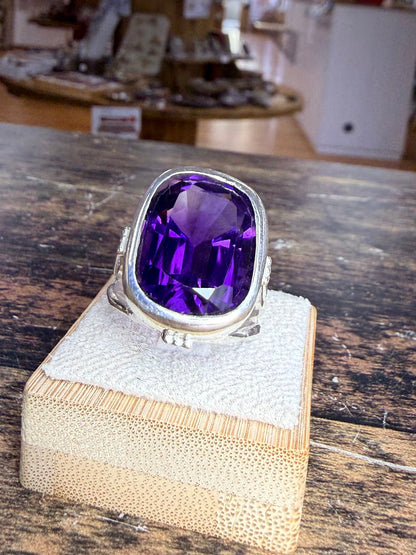 Bague homme Améthyste