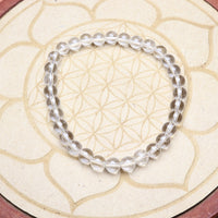 Bracelet en Cristal de Roche - Purification et Amplification 6mm
