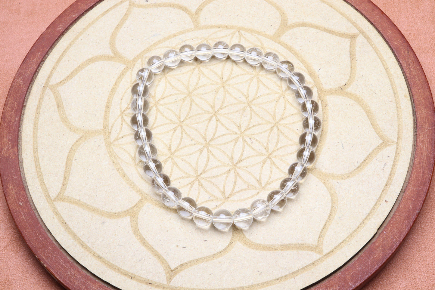 Bracelet en Cristal de Roche - Purification et Amplification 6mm