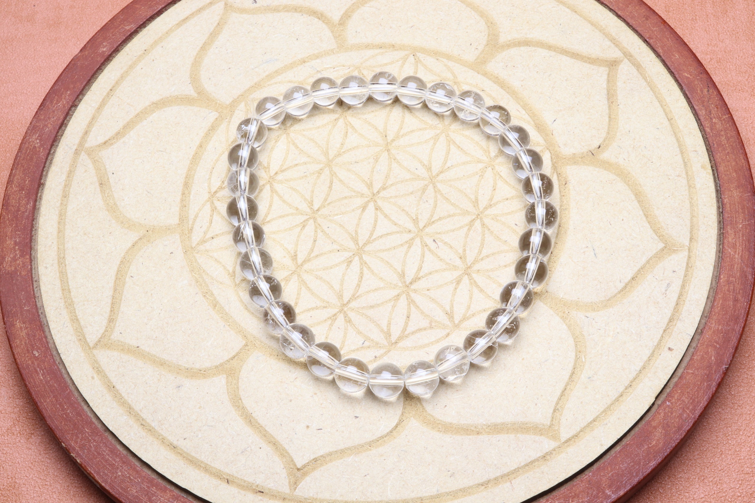 Bracelet en Cristal de Roche - Purification et Amplification 6mm