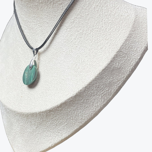 Pendentif Malachite Ovale 1,6x1,2cm