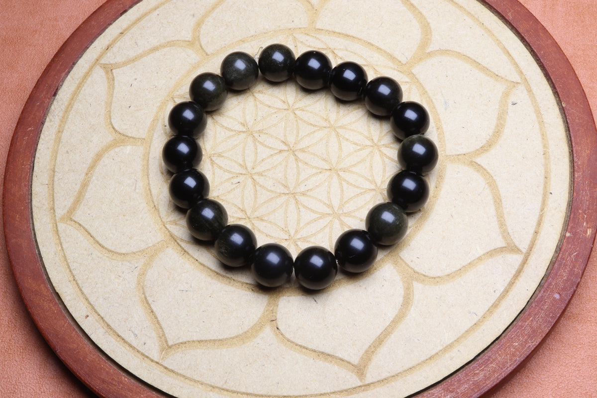 Bracelet Obsidienne Dorée – photo 6