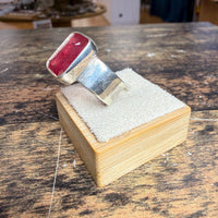 Bague chevalière Rubis glassfield rectangle