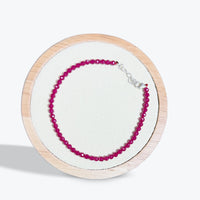Bracelet Corindon Synthétique Facetté - 3mm