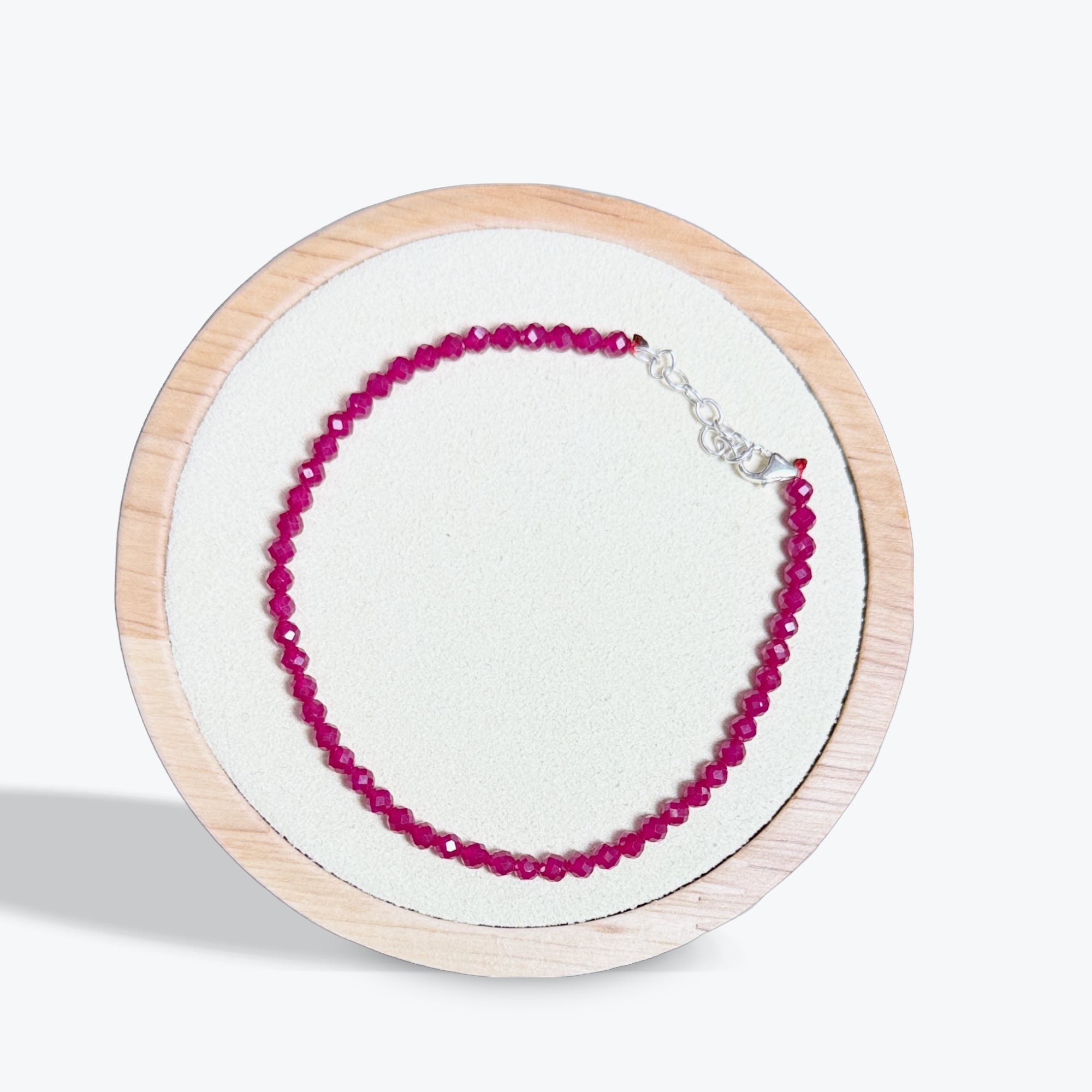 Bracelet Corindon Synthétique Facetté - 3mm