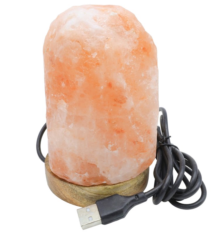 Mini Lampe de Sel USB Brute 1KG — Multicolore