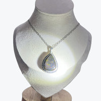Pendentif Opale Noir en argent 925 - 2