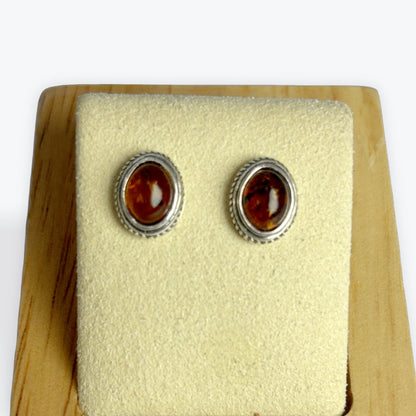 Boucle d'oreilles puce ancien - Argent 925