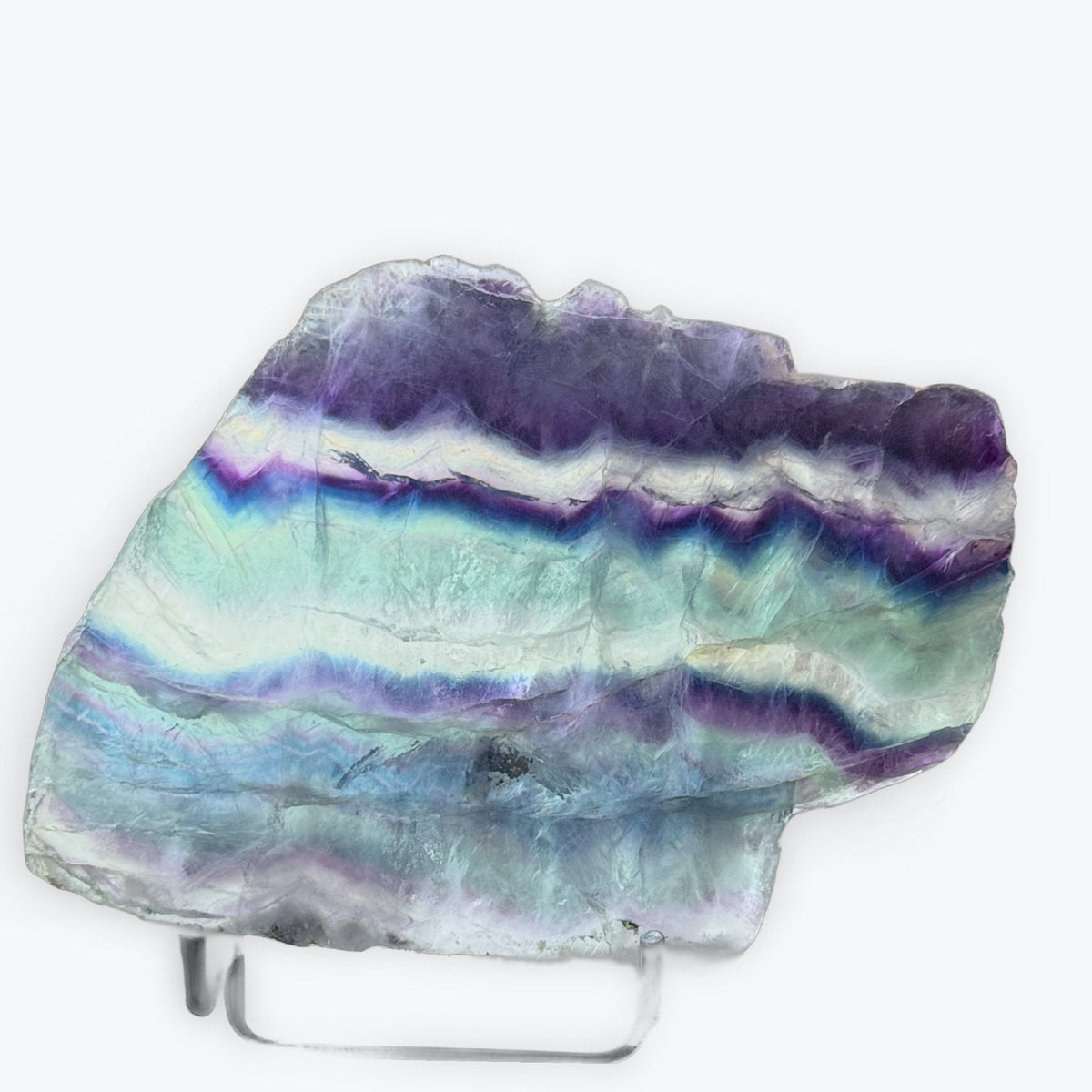 Plaque XL en Fluorite naturelle - 619gr | 18x12cm
