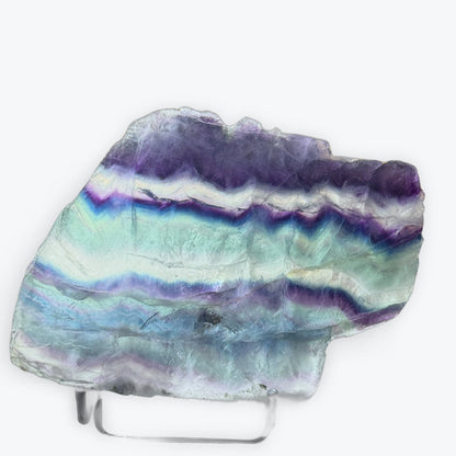 Plaque XL en Fluorite naturelle - 619gr | 18x12cm