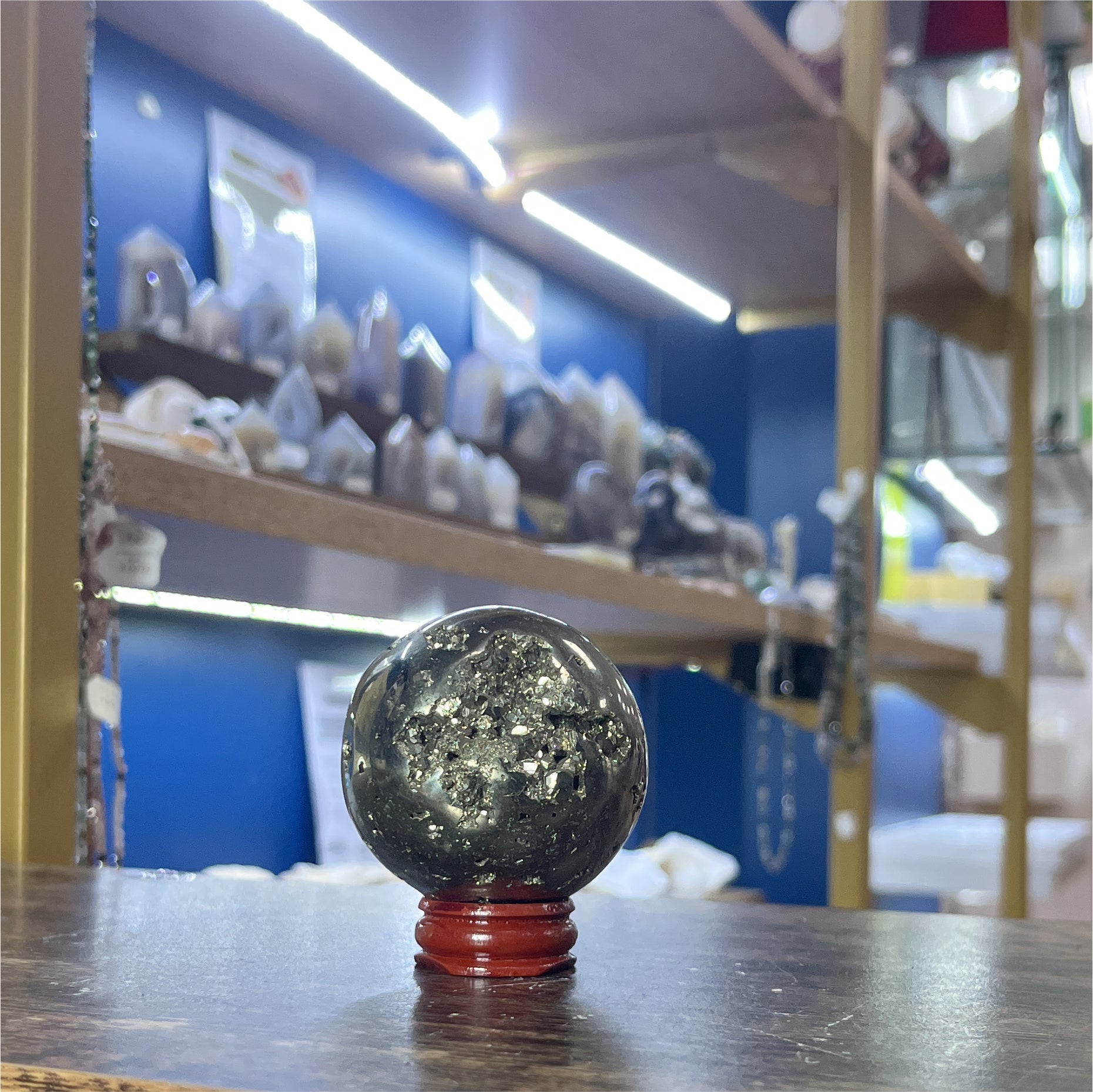 Sphère moyenne en Pyrite - 3