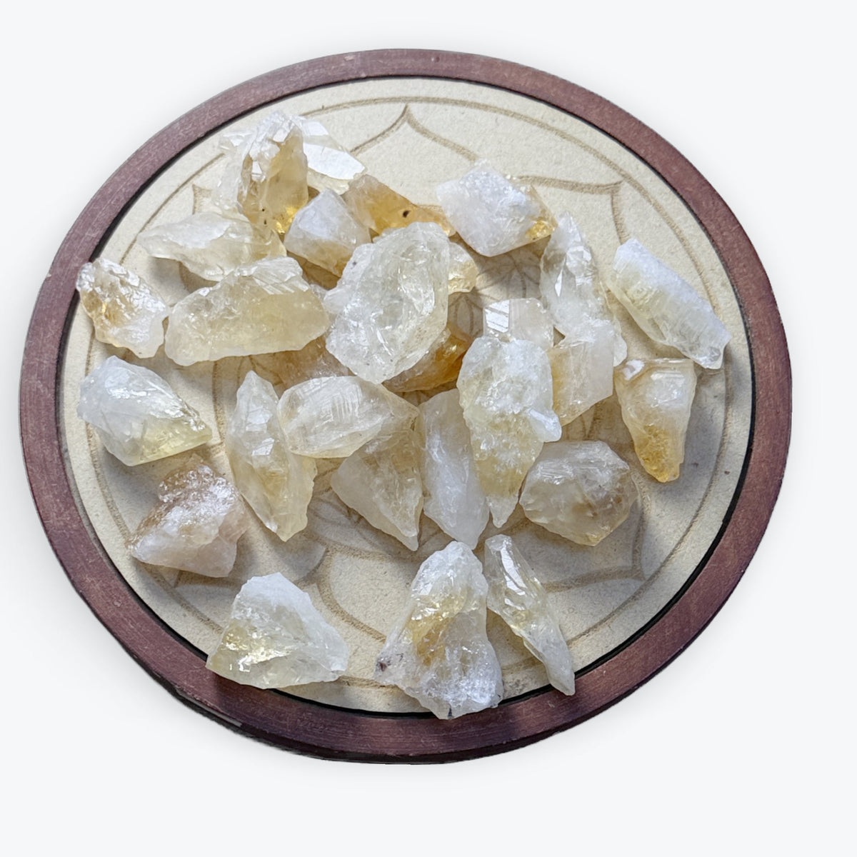 Belle Pierres Brutes Citrine Chauffé