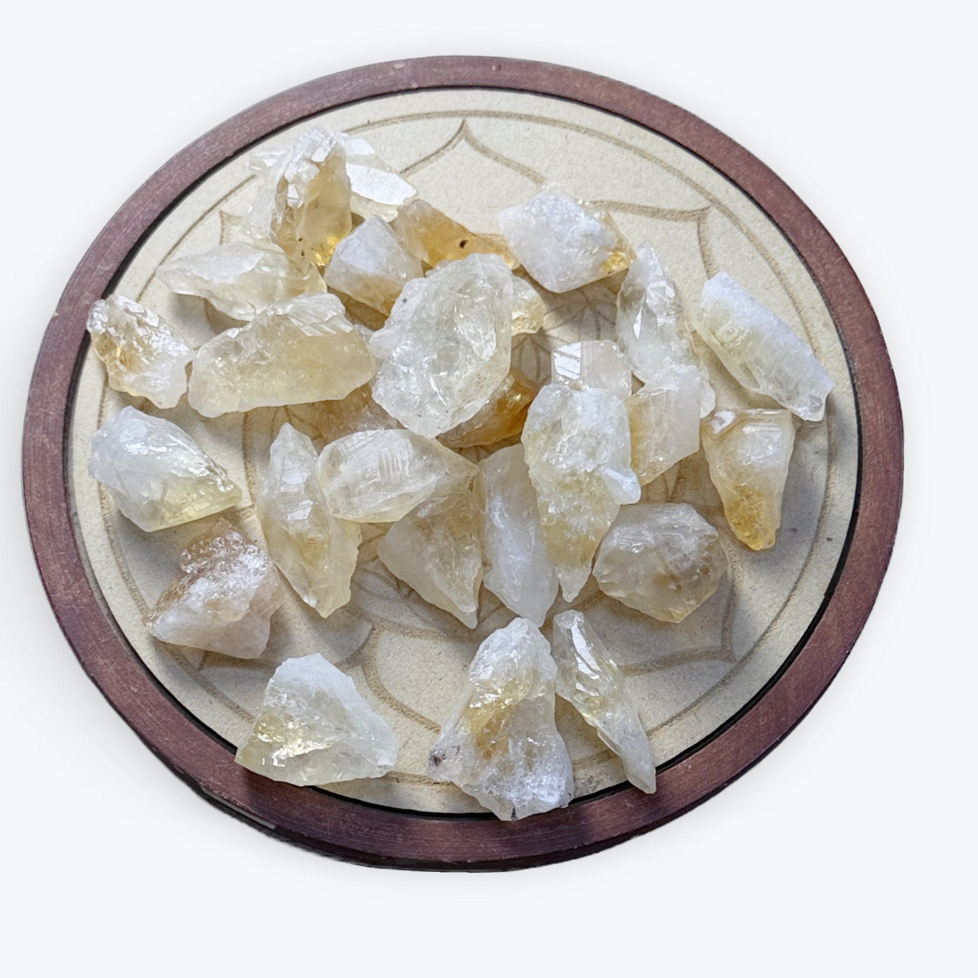 Belle Pierres Brutes Citrine Chauffé