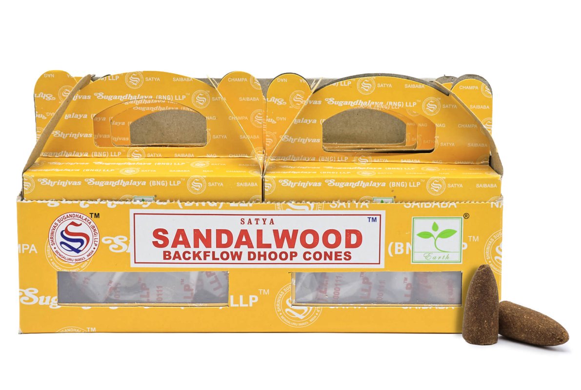 Backflow cônes Satya Santal 6pcs