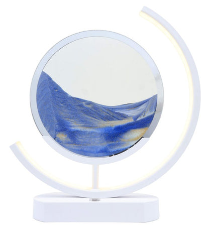 Lampe Sable Design 32cm - Bleu