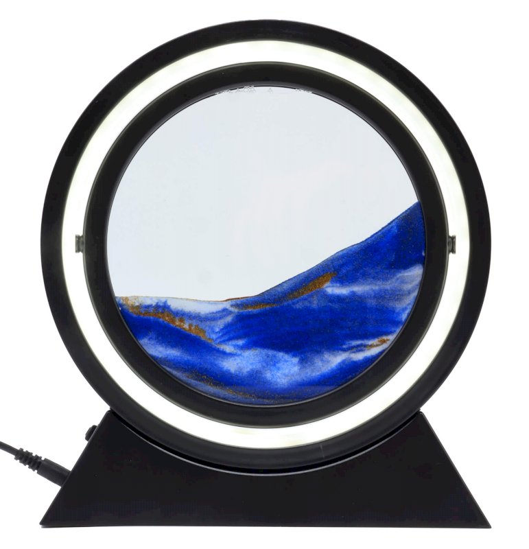 Lampe Sable Réversible 24cm - Bleu