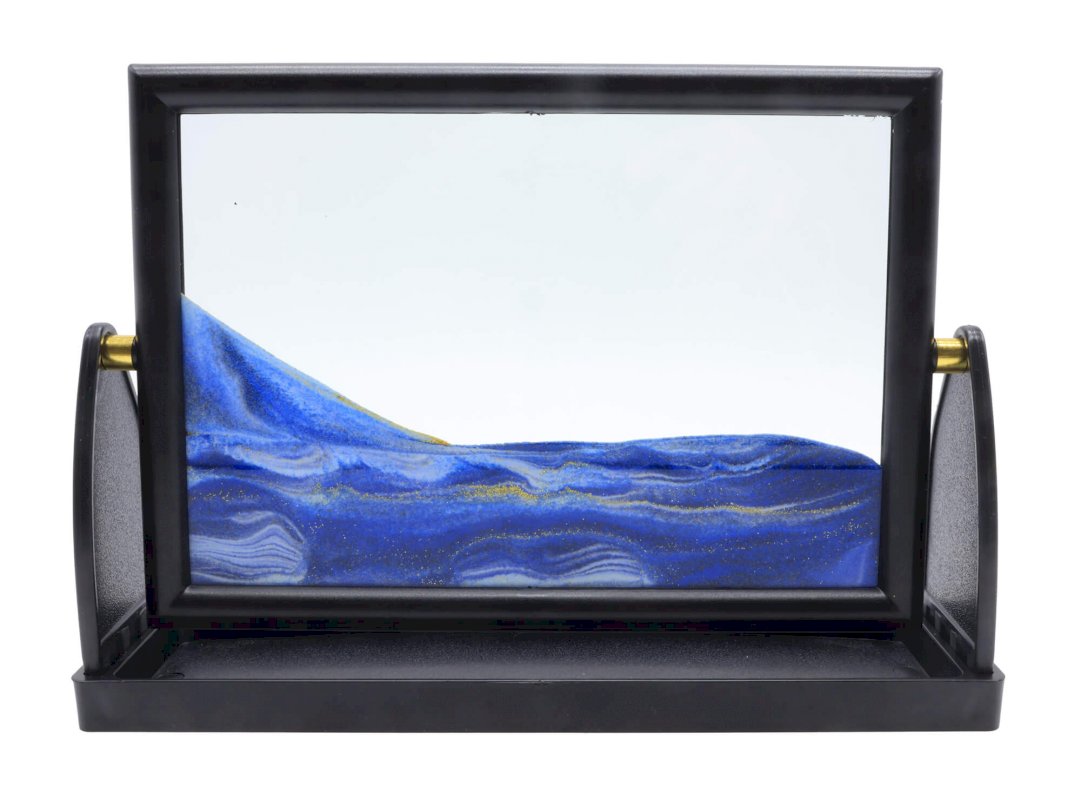Tableau Sable Mouvant Réversible - Bleu